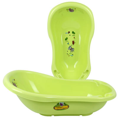 green baby bath tub