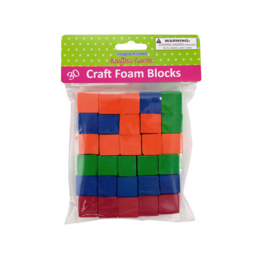 Blocks Craft Foam 30pk Esg Variety Ltd